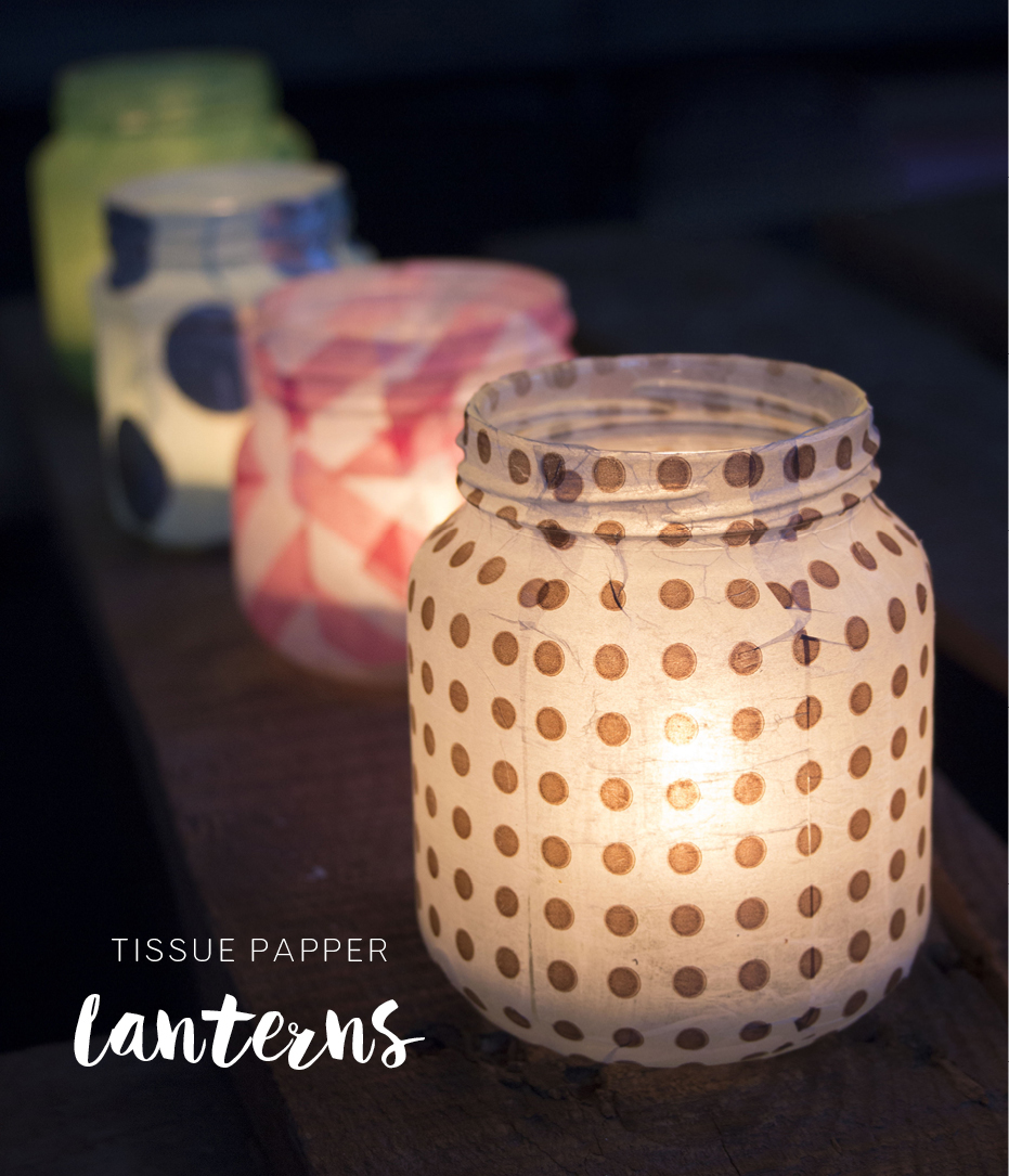 tissue paper lanterns