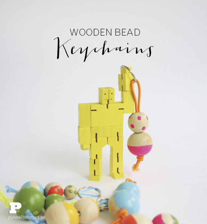 Wood bead keyrings PB 2014