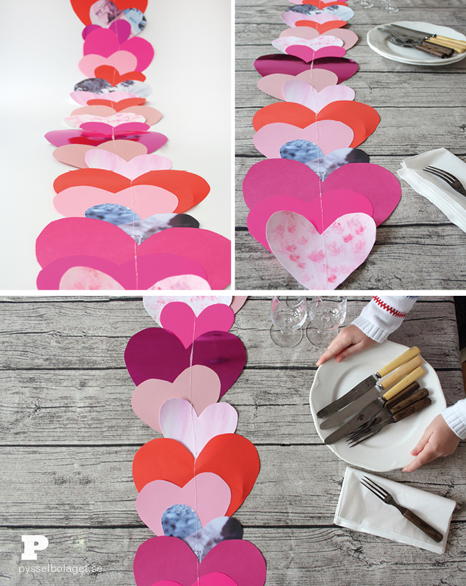 Heart table runner 7