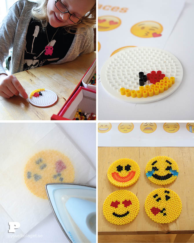 Emoji bead coasters 3