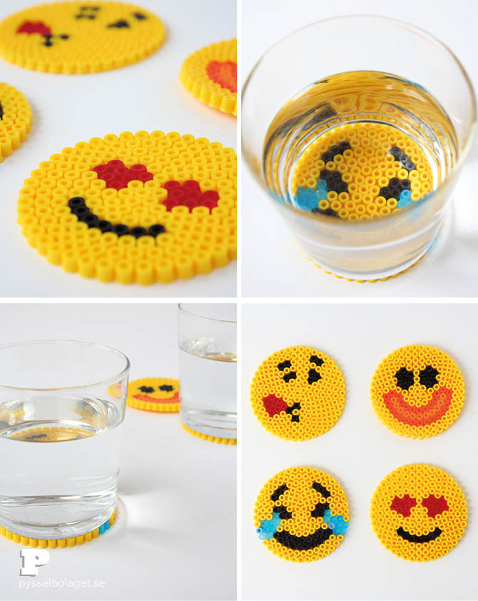 Emoji bead coasters 5