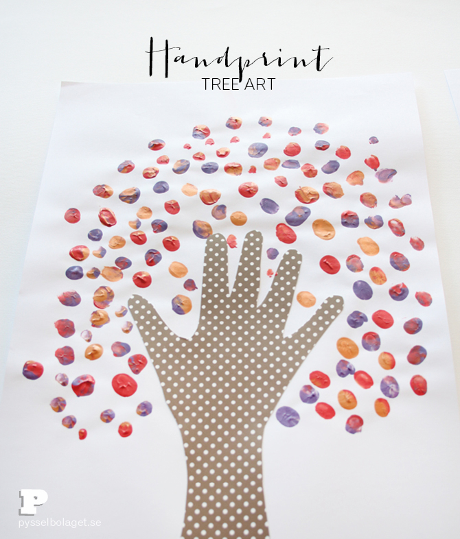 Handprint tree art