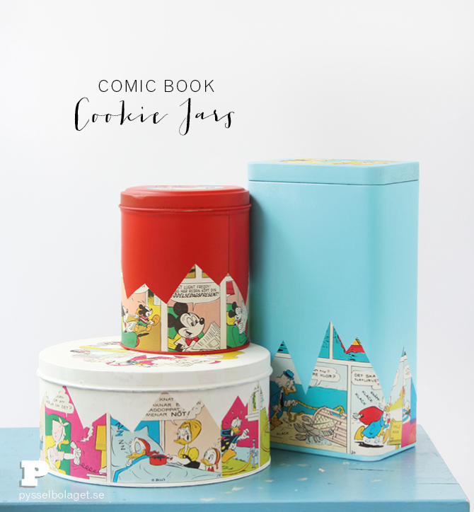 Comic book cookie jars