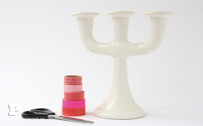 Washi tape candle holder2