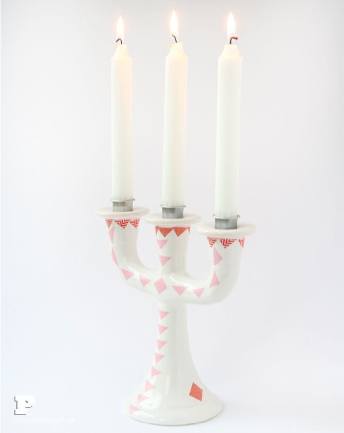 Washi tape candle holder6