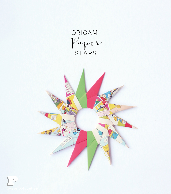 Origami paper stars