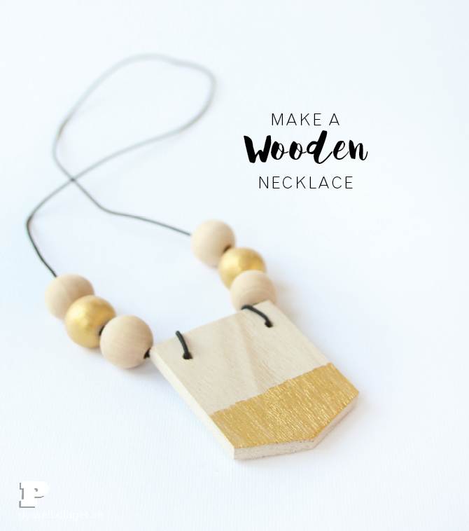 Wooden necklace