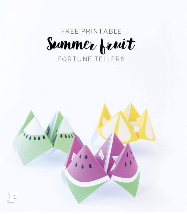Printable Summer Fruit Fortune Tellers - Pysselbolaget