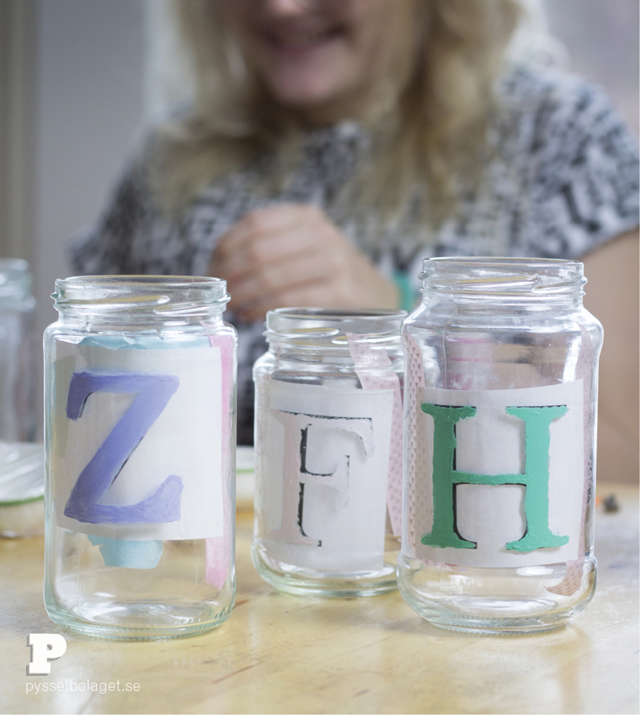 Make Personalized Drinking Jars by Pysselbolaget