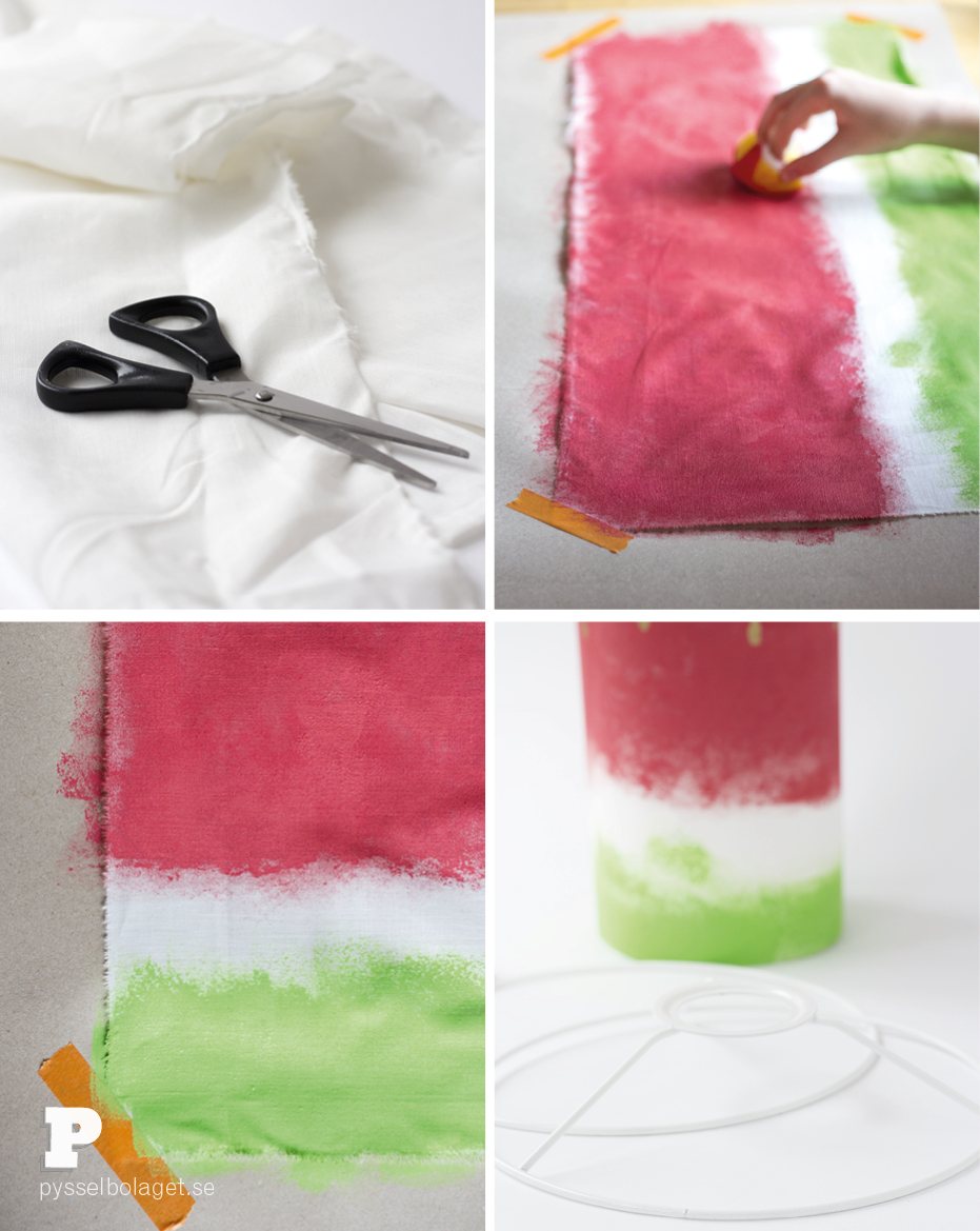 Make a Watermelon Lampshade by Pysselbolaget.se