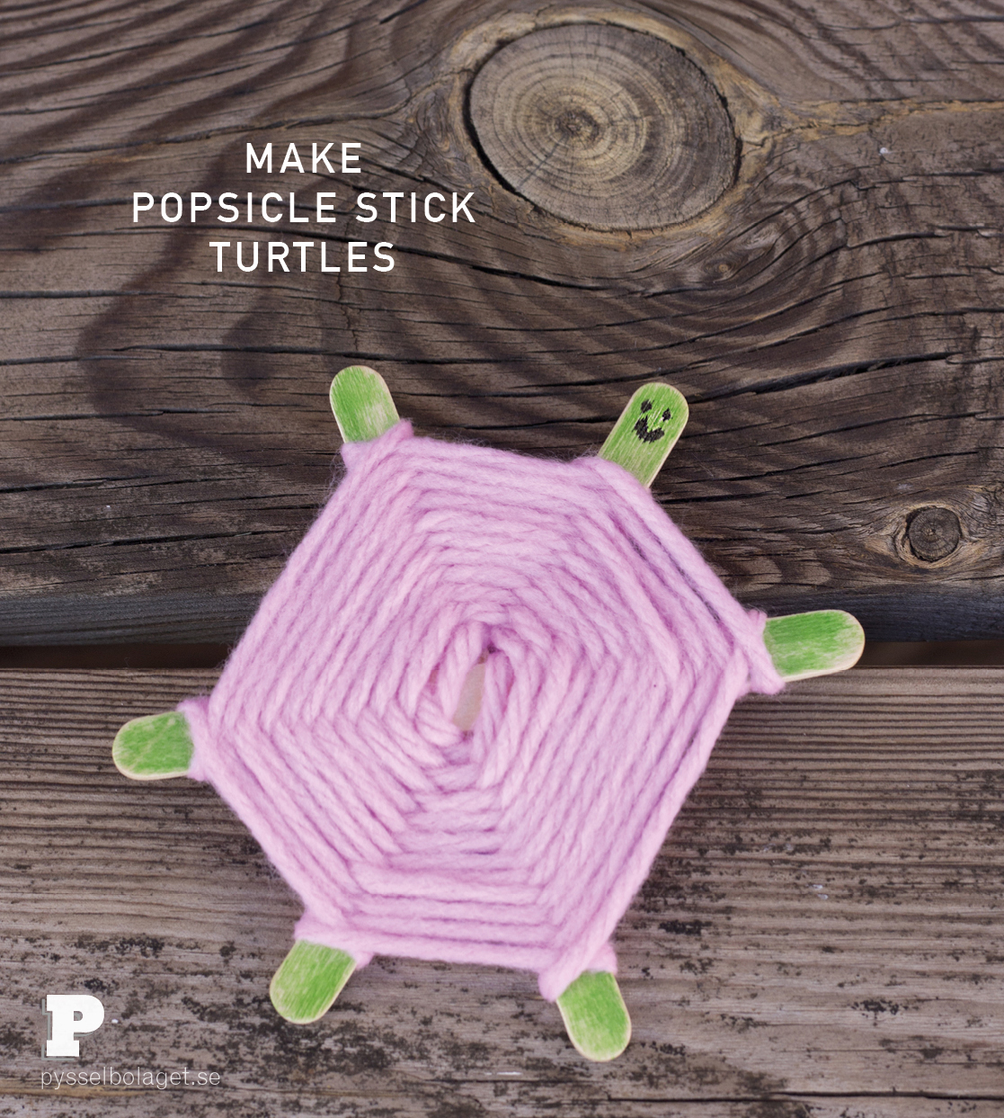 Popsicle stick turtles by Pysselbolaget