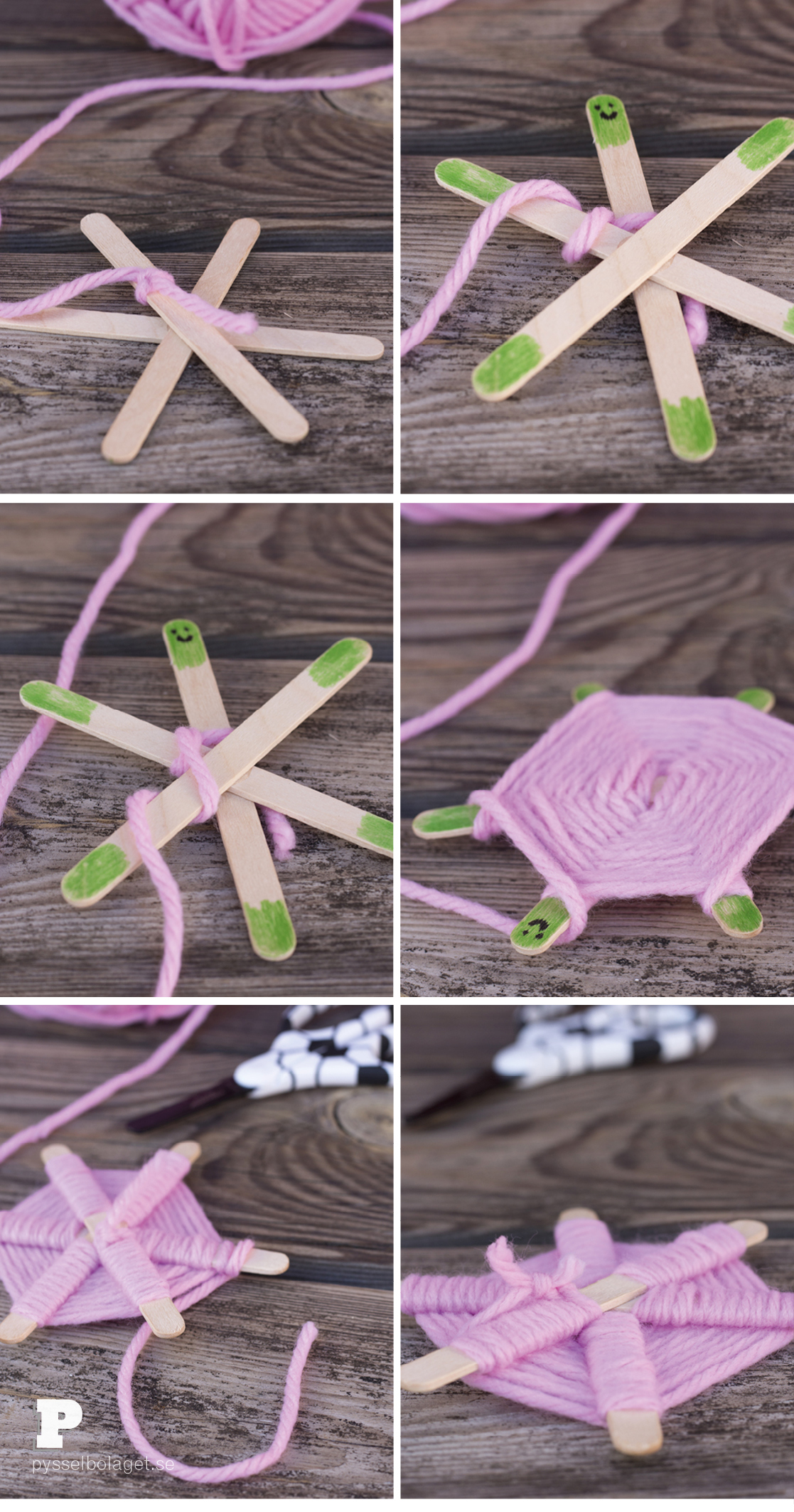 Popsicle stick turtles by Pysselbolaget