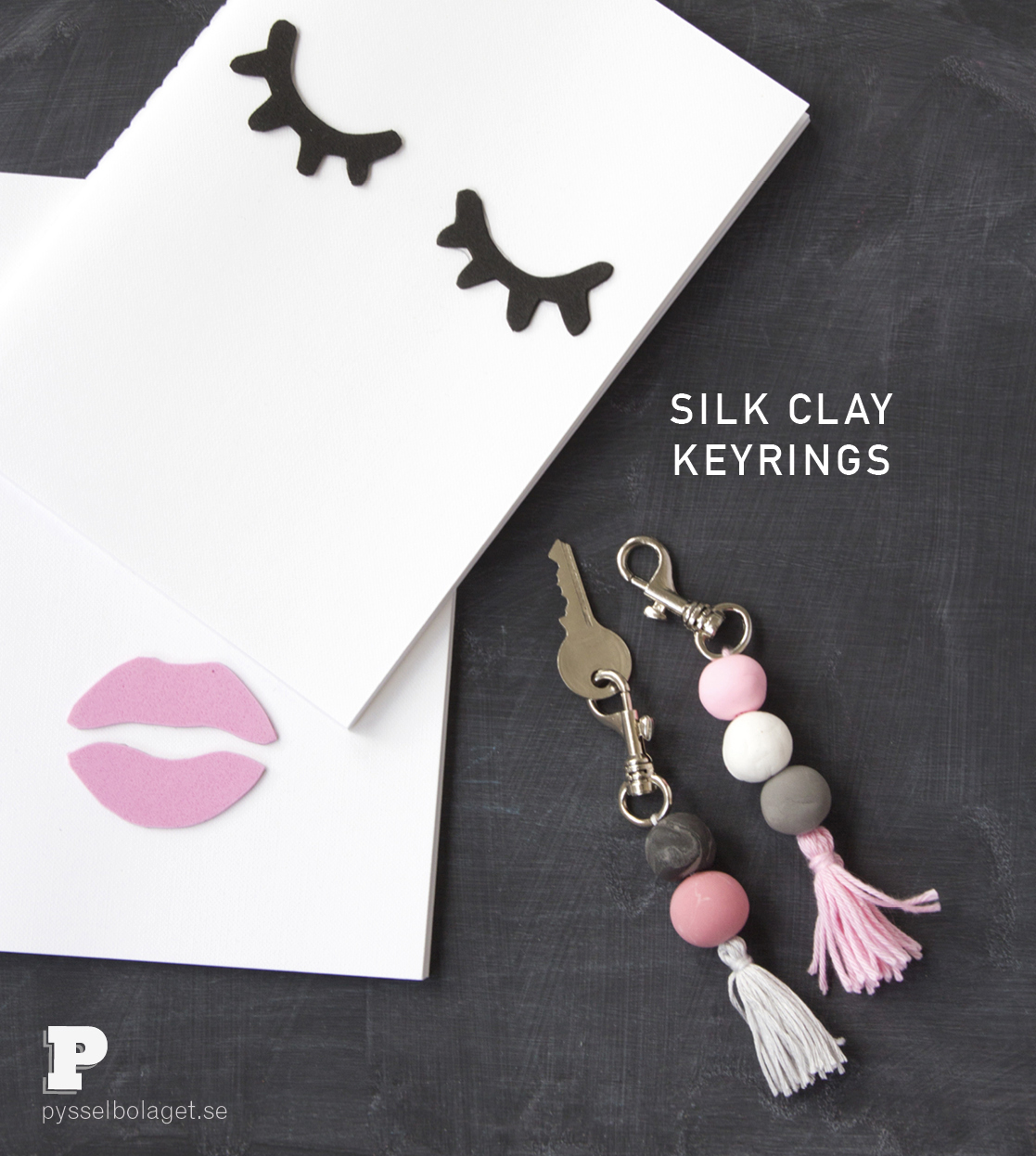 Silk Clay Keyrings 